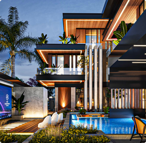 Modern contemporary villa